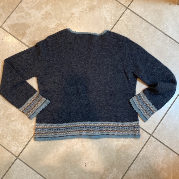 Vintage J Jill gray sweater size M - Picture 3 of 3